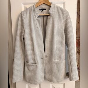 Banana Republic Light Gray Textured Blazer